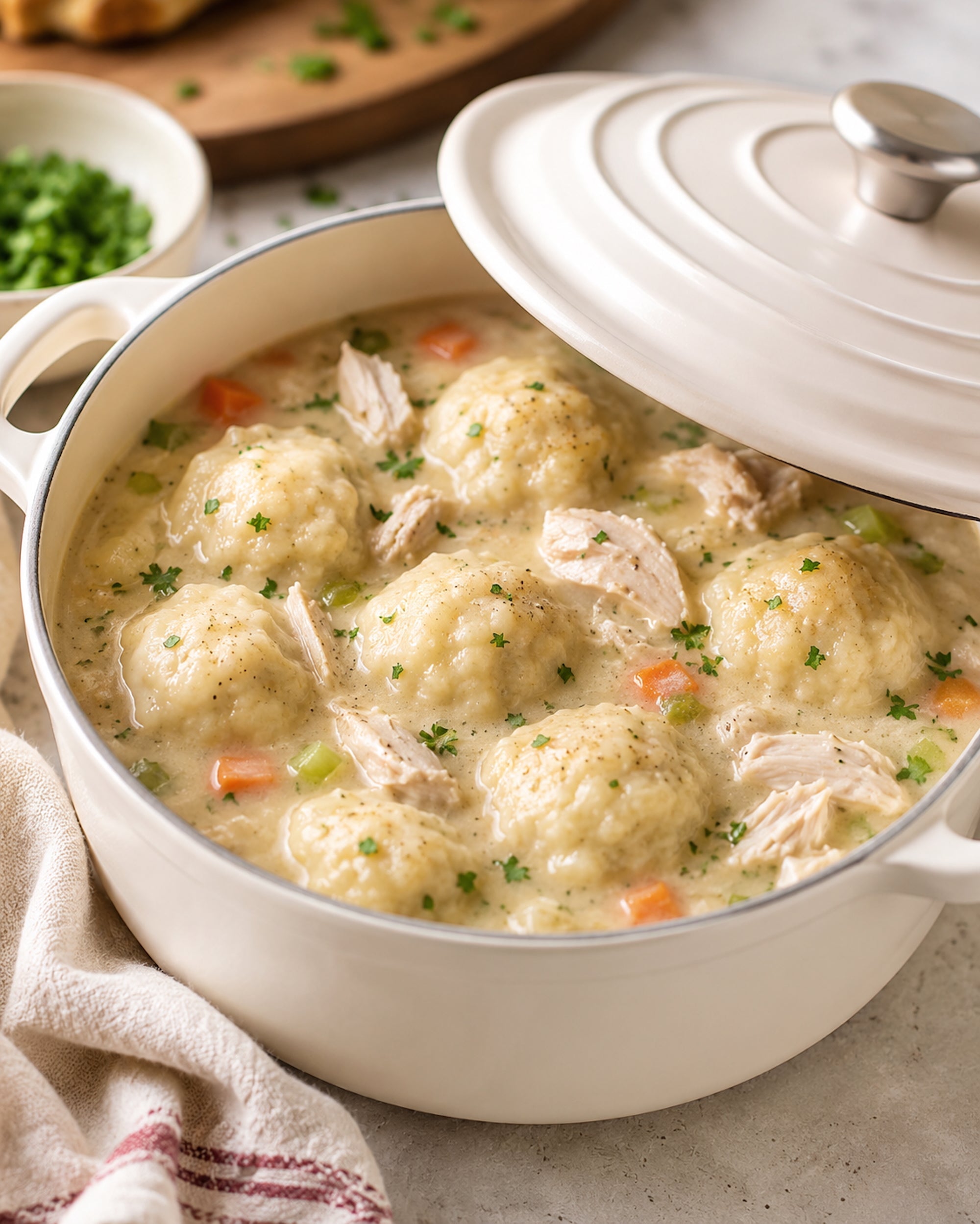 Dutch Oven Chicken & Dumplings