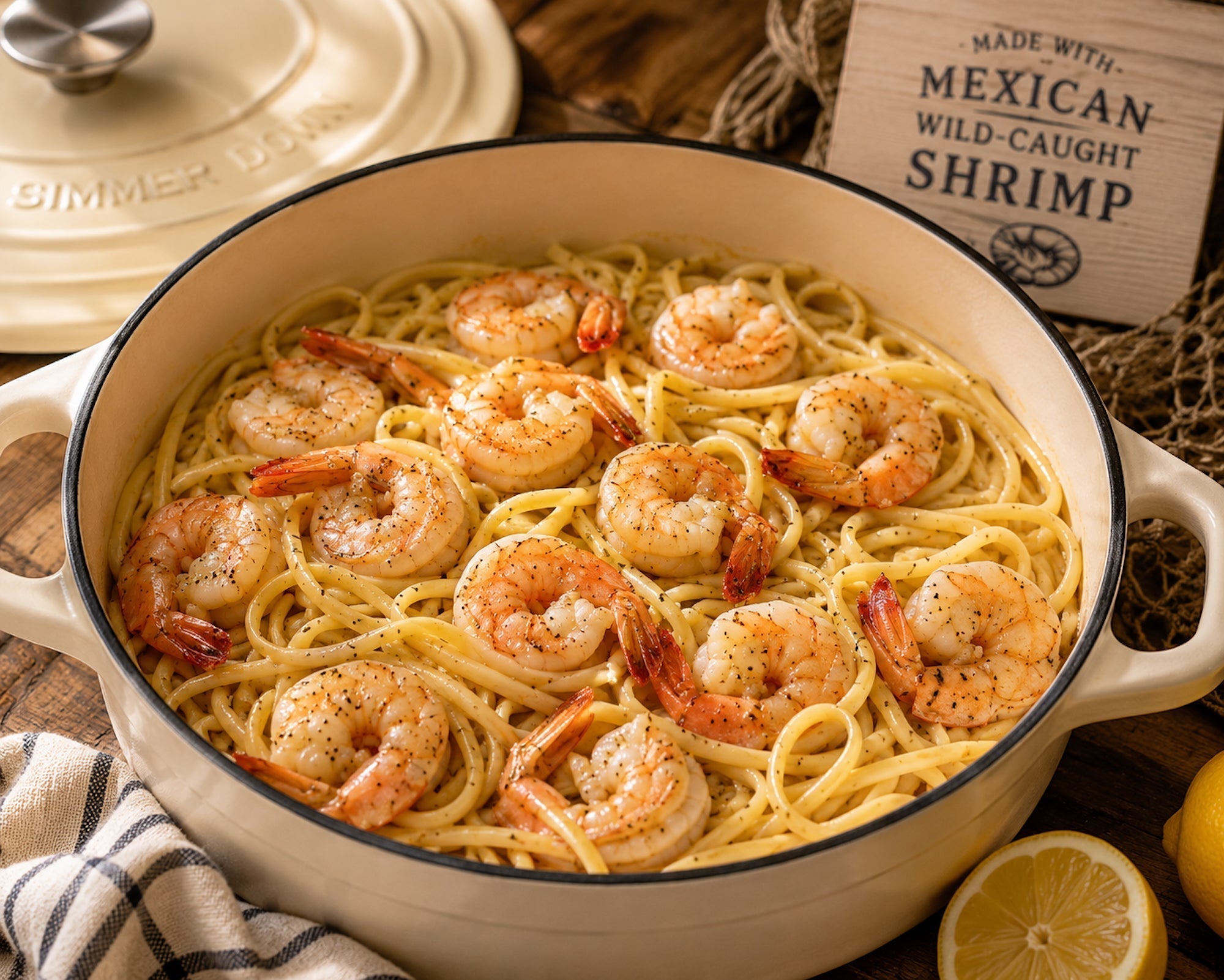 Wild-Caught Shrimp & Linguini