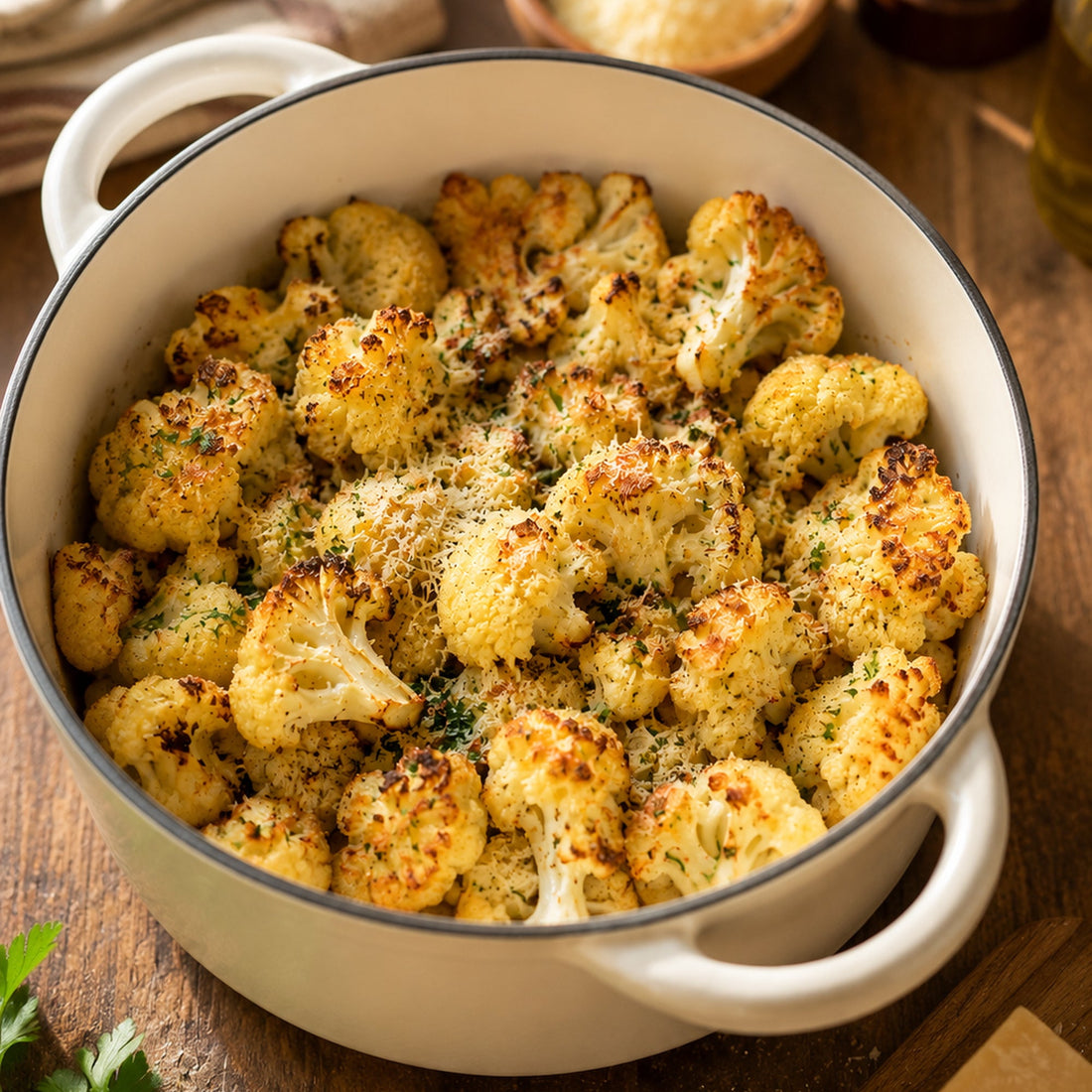Parmesan Roasted Cauliflower