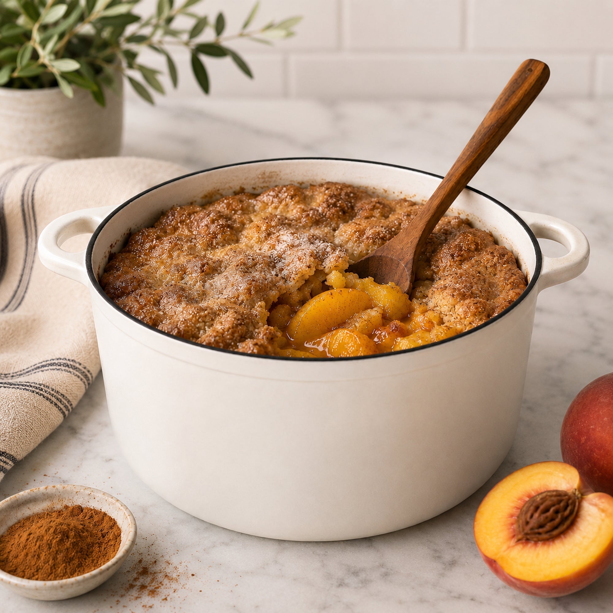 Old Fashioned Peach Cobbler