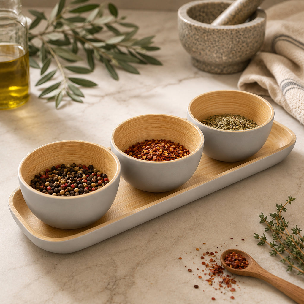 Serving Trio with Tray