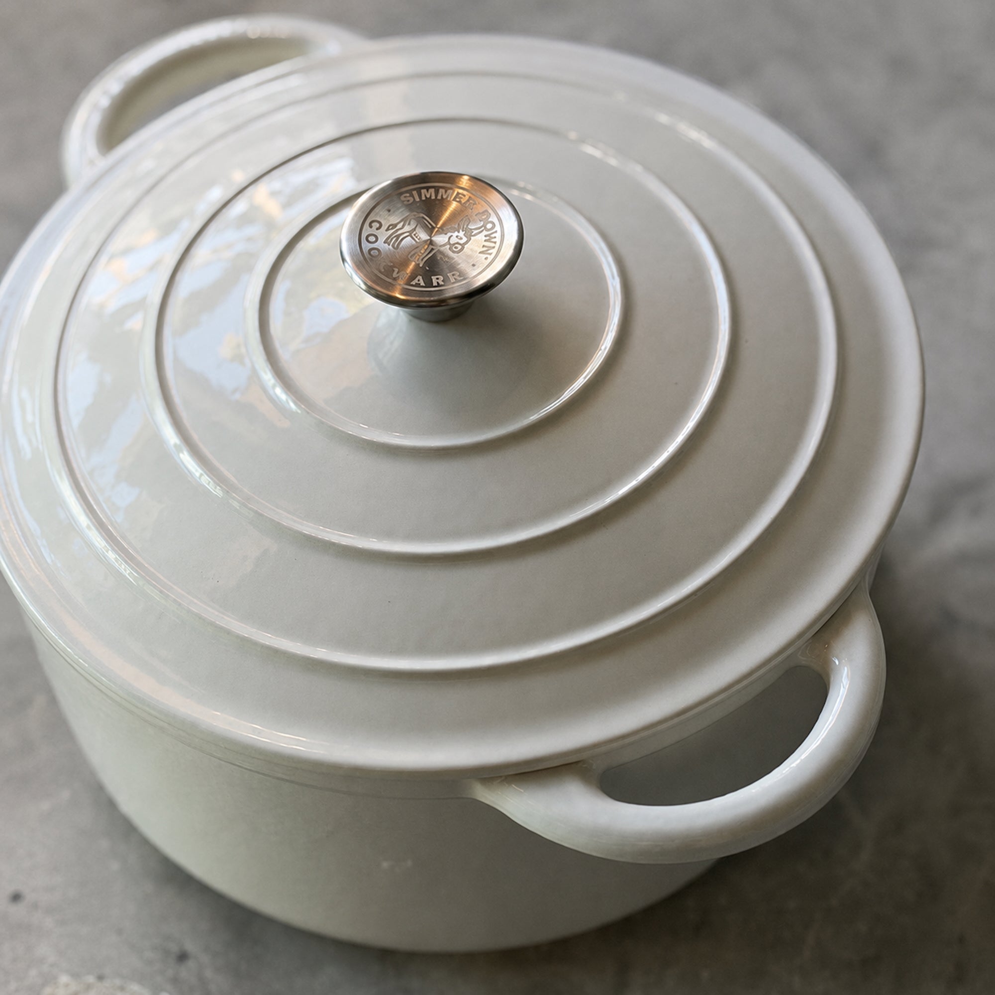 Simmer Down Cookware Enameled Cast Iron Dutch Oven with Lid