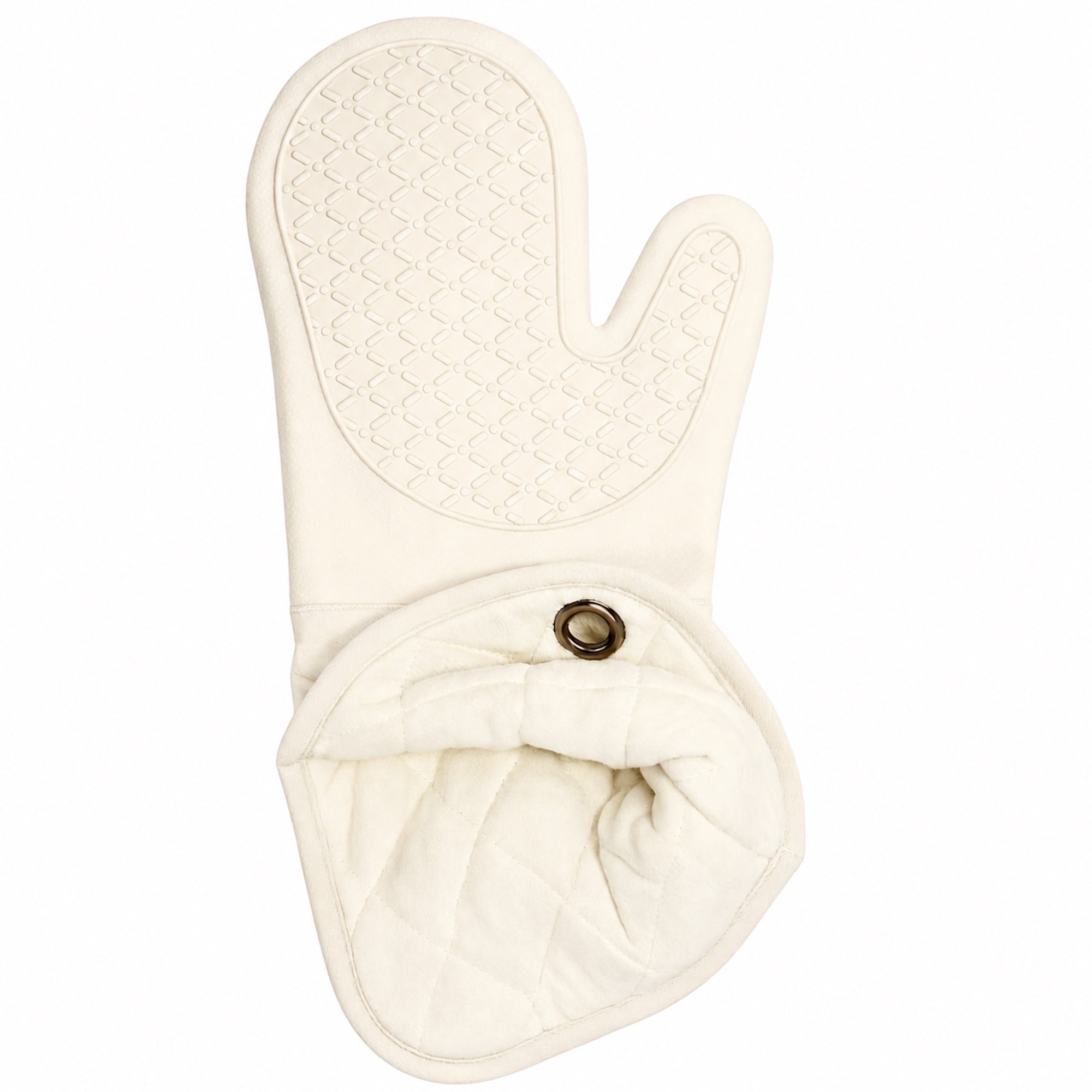 Simmer Down Cookware Oven Mitts, 14 inch, 2-Pack, Cotton & Silicone
