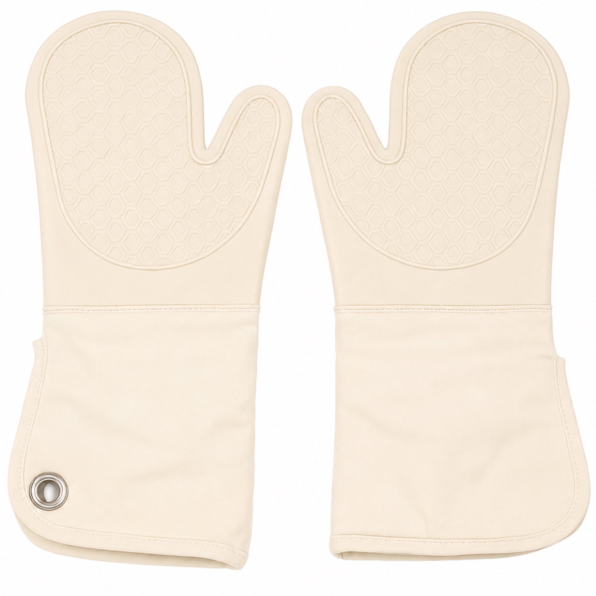 Simmer Down Cookware Oven Mitts, 14 inch, 2-Pack, Cotton & Silicone
