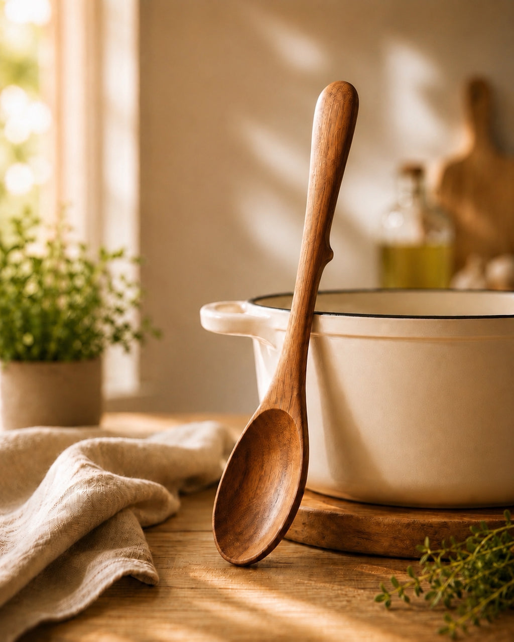 Teak Utensil Set