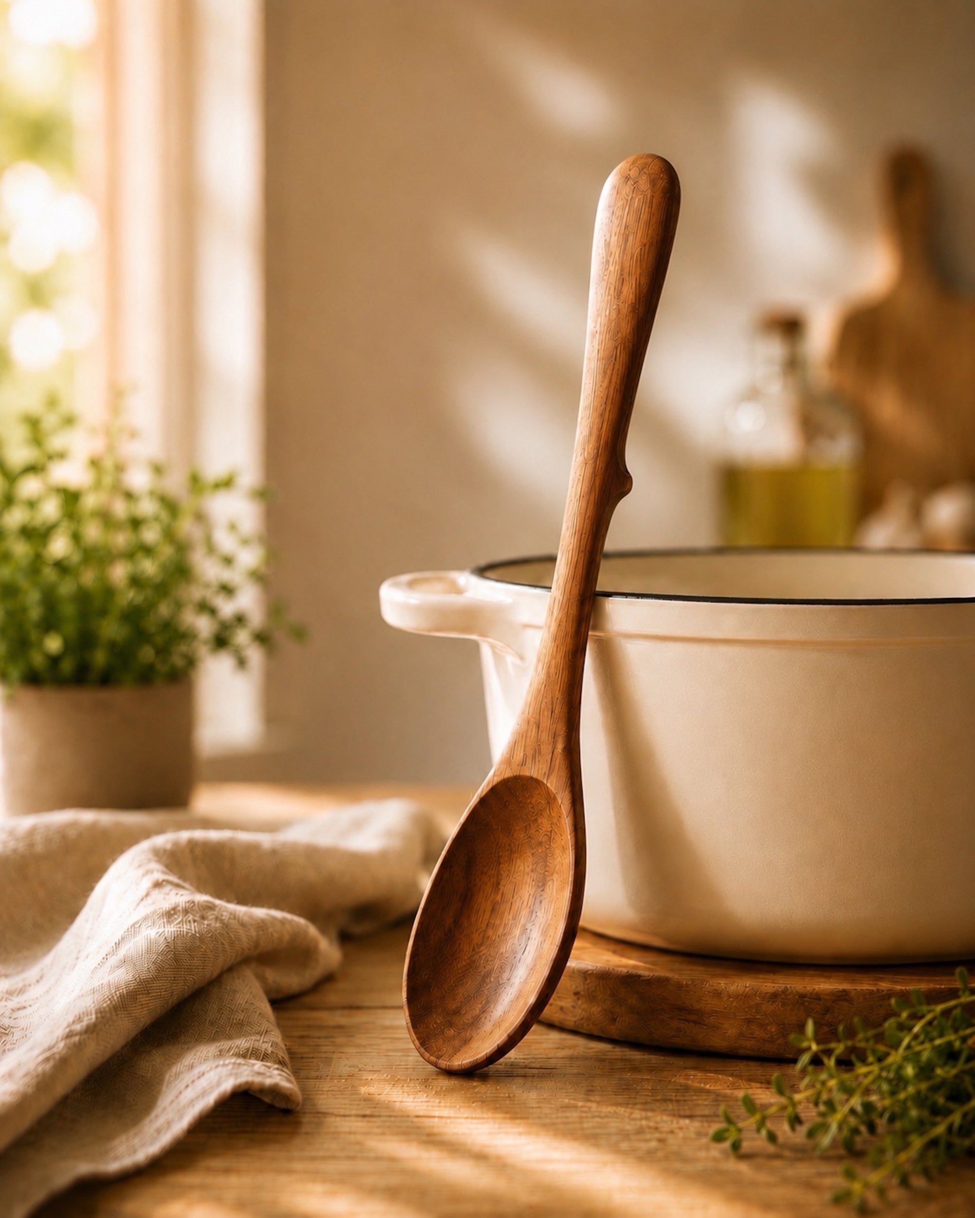 Teak Utensil Set