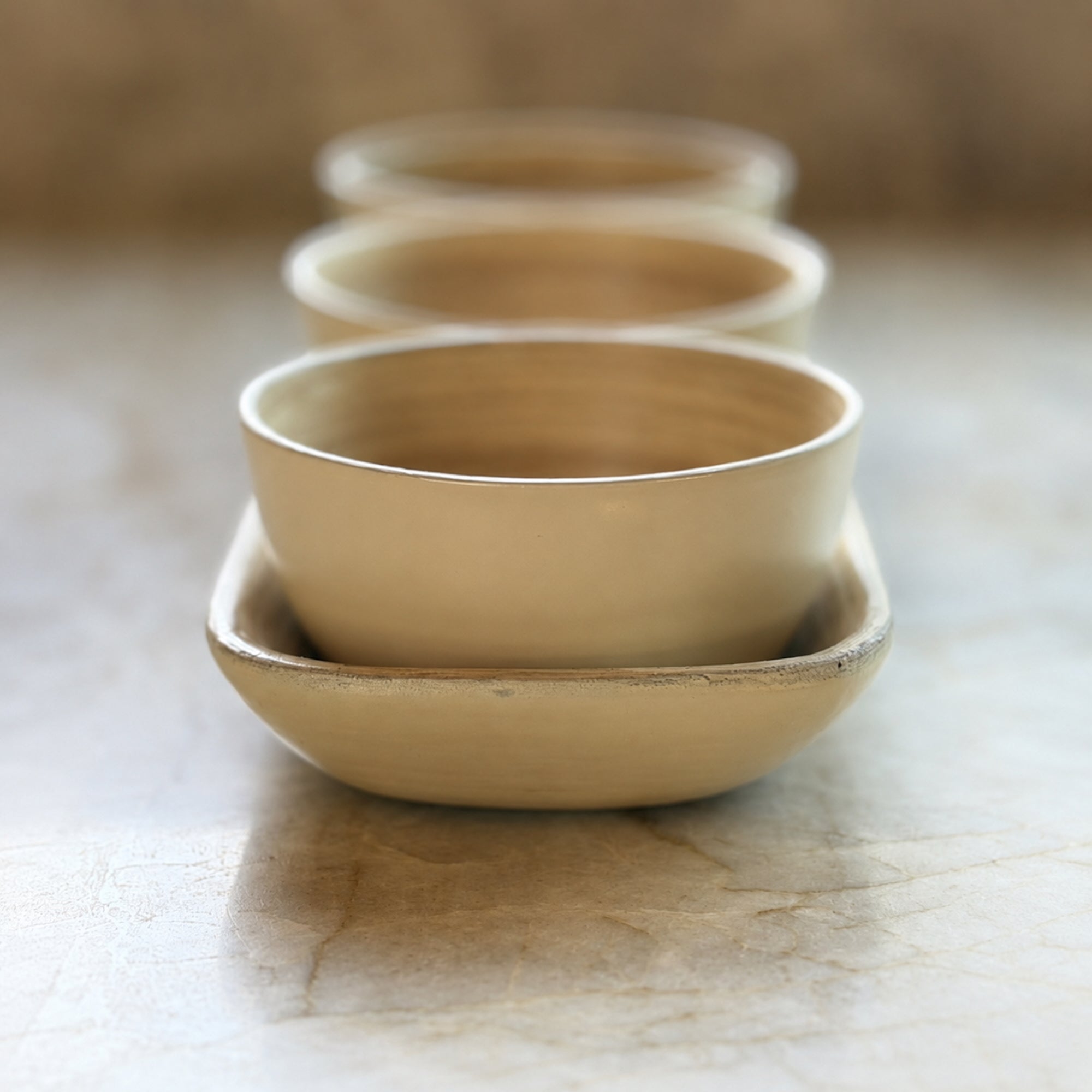 Simmer Down Cookware Spun Bamboo Set with Tray, 4-Piece