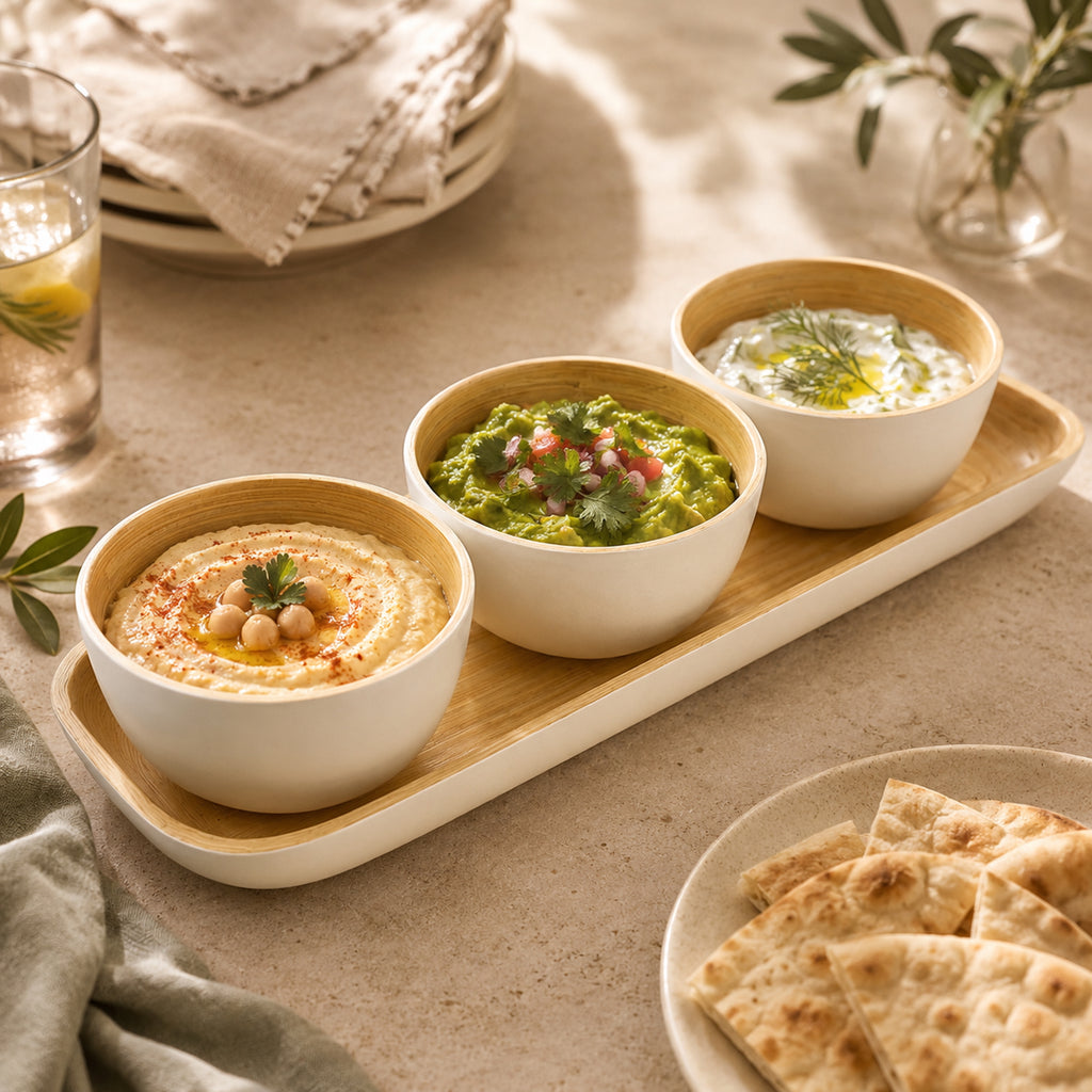 Serving Trio with Tray